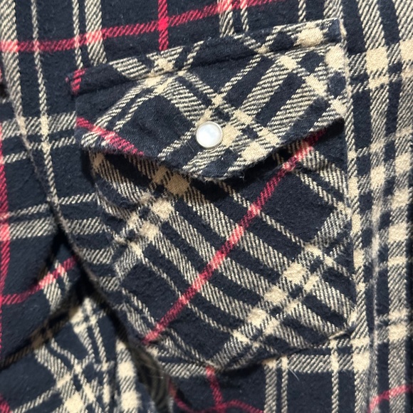 NWOT- Wrangler Men's Textured Western Shirt Jacket Heavy Plaid Snap Button - Picture 3 of 7